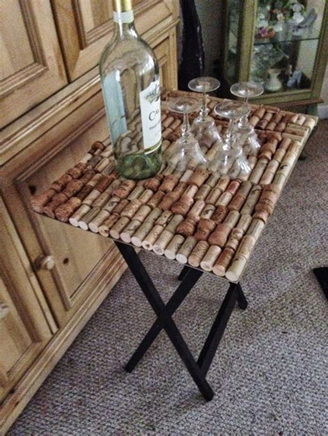 How To Make A Wine Cork Table From Repurposed Corks Wine Cork Table