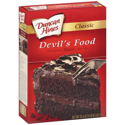 Duncan Hines Classic Devils Food Cake Mix 16 5 Oz Box