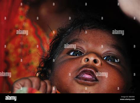 Indian Baby In Pushkar Rajasthan Stock Photo Alamy