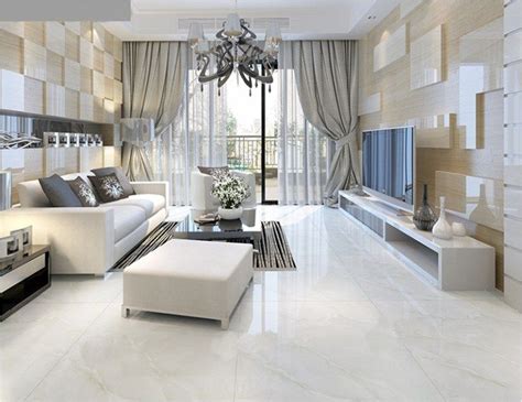 White Marble Floor Living Room 42 Decorecord Living Room Tiles