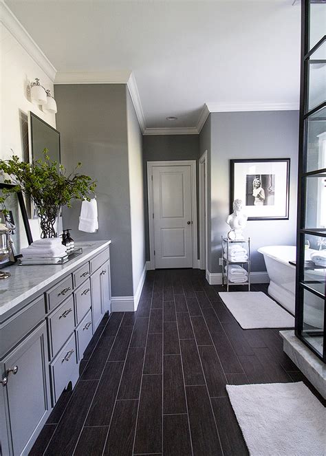 Grey bathroom floor tile ideas. The Ultimate Bathroom Remodel