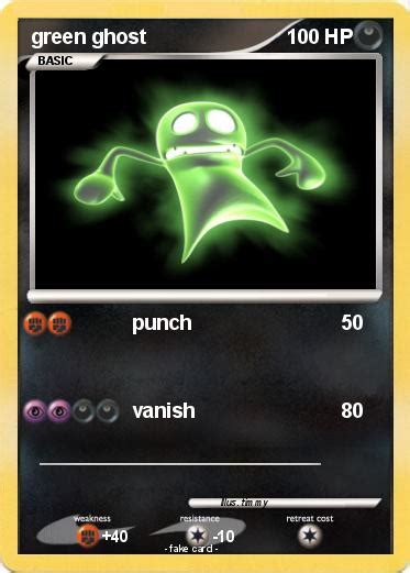 Pokémon Green Ghost 2 2 Punch My Pokemon Card