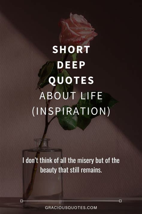 82 Short Deep Quotes About Life Inspiration