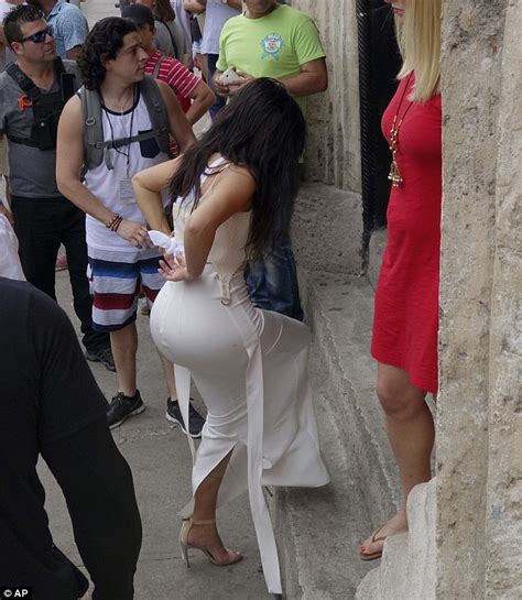 Kim Kanye And North Take Havana As They Film Scenes For Kardashians