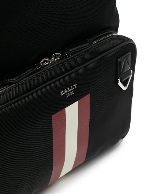 Bally Signature Stripe Backpack Farfetch