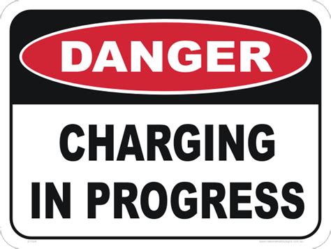 Charging In Progress Sign D1024 National Safety Signs