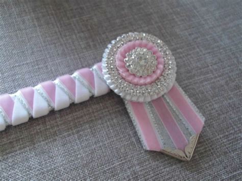 14 Pink White And Silver Diamante` Show Browband Horse Diy Pink