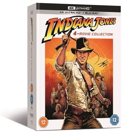 Indiana Jones Movie Collection K Ultra Hd Blu Ray Free Shipping