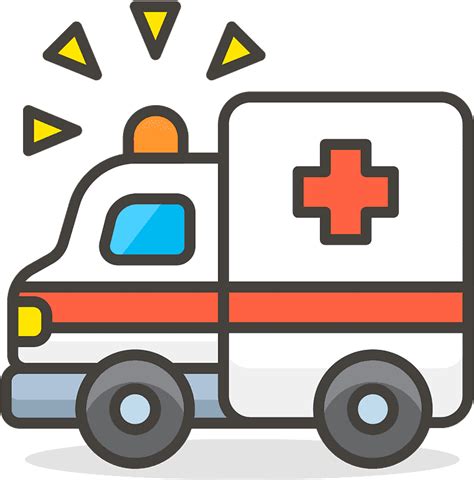 Krankenwagen Clipart Ambulance Emoji Png Transparent Png Full Size