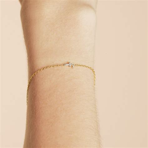 Pave Diamond Initial Bracelet | Initial jewelry bracelet, Initial bracelet, Diamond fashion jewelry