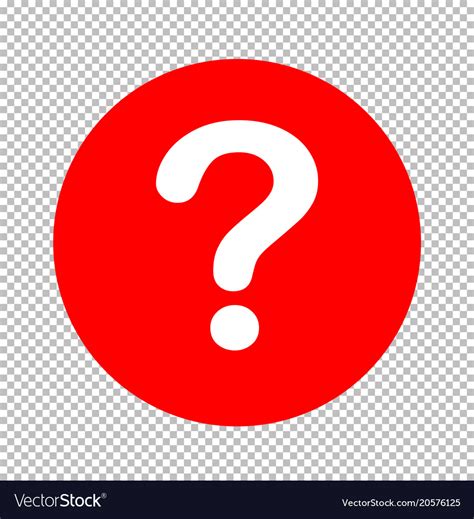 Question Mark Icon Sign Transparent Mark Vector Image