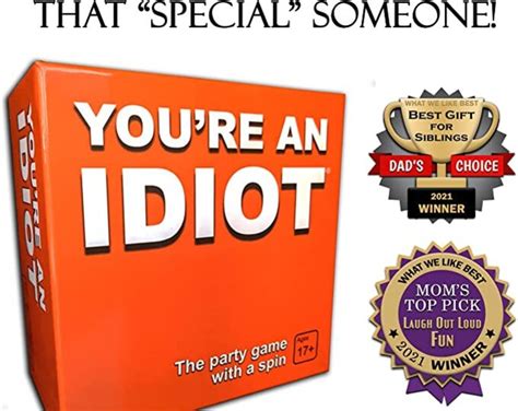 You Re An Idiot Outrageously Fun Adult Party Game Adult Card Game Etsy