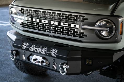 2021 2023 Ford Bronco Winch Front Bumper Mto Series — Dv8 Offroad