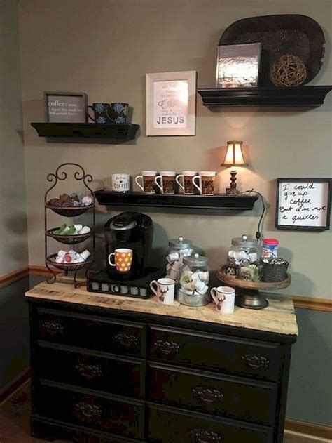 And at some point, it does not cost you a hefty amount of money after all. 77 diy coffee bar ideas stunning farmhouse style beverage ...