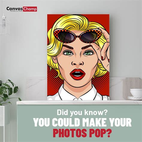 Pop Art On Canvas Turn Pictures Into Canvas Pop Art Custom Pop Art