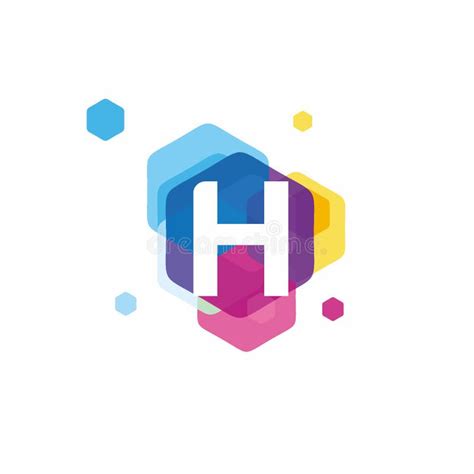 Colorful Of Letter H Logo Design Concept Modern Initial Logo Template