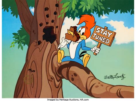 Stay Tuned Woody Woody Woodpecker Signed Limited Edition Cel Lot