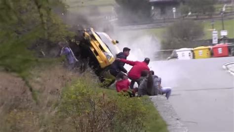 Spectators Escape Insane Rally Car Crash Without Injuries