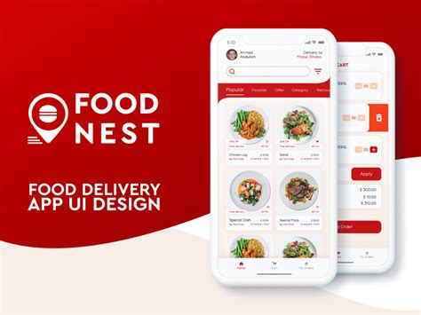 Food Delivery App Ui Design Home Screen Uplabs