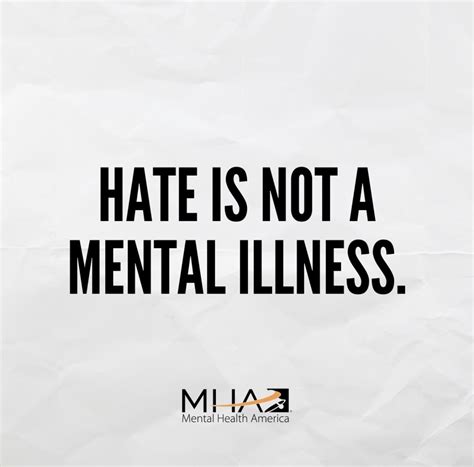 Hate Is A Crime Not A Mental Health Condition Mental Health Connecticut
