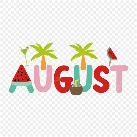 August Month Clip Art