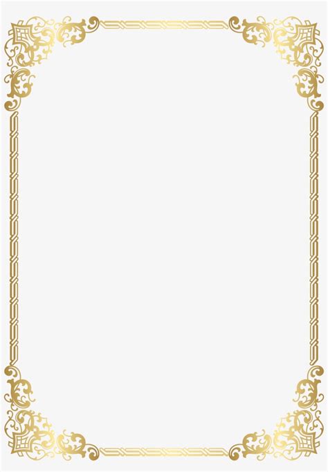 High Quality Images Borders And Frames Decorative Gold Border High