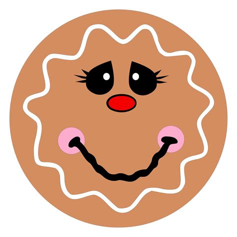 Free Gingerbread Man Face Svg : Gingerbread girl svg | Etsy - Download