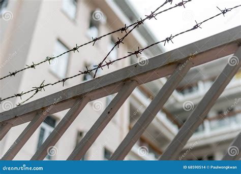 Metal Fence Spike Stock Photo Image Of Black Grid Prison 68590514