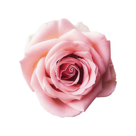 Bovenaanzicht Roze Roos Ge Soleerd Op Een Witte Achtergrond Roos