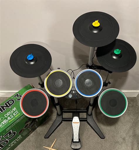 Rock Band Wireless Pro Drum Set And Pro Cymbals Kit Microsoft Xbox 360