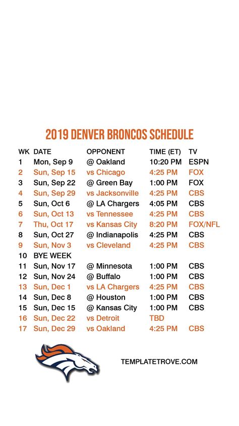 Nfl Schedule 2022 23 Printable Customize And Print