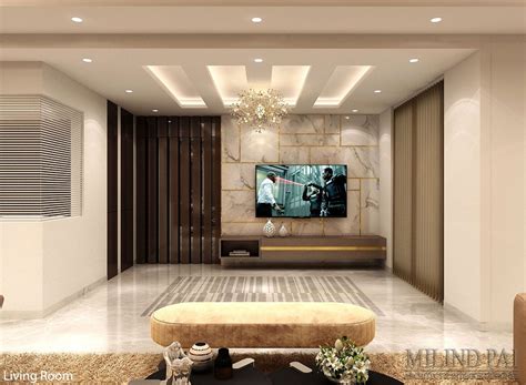 Contemporary Delight Milind Pai False Ceiling Living Room Home