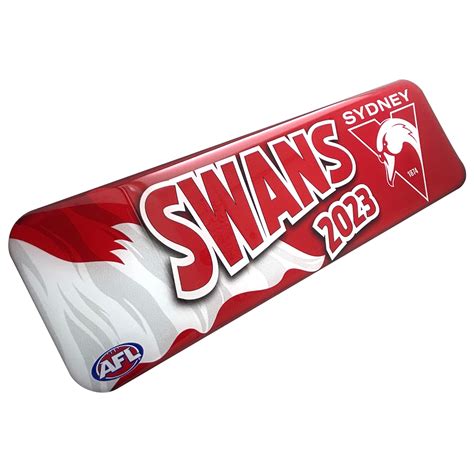 Sydney Swans Lensed Chrome Supporter Logo