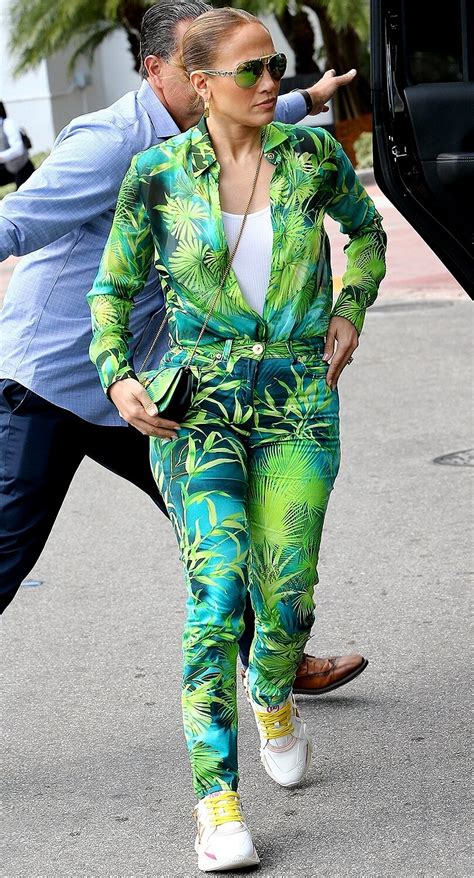 Jennifer Lopez Puts A New Spin On Her Iconic Jungle Print Versace Dress