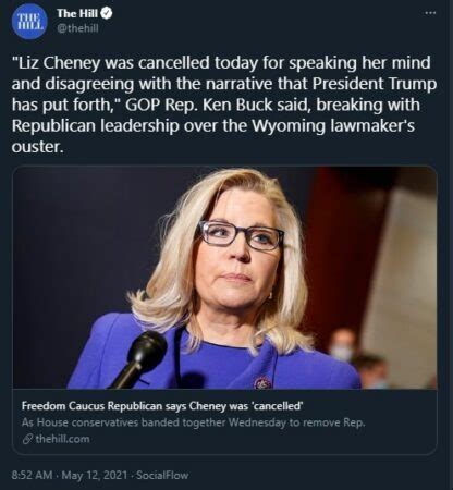House Gop Strips Liz Cheney S Leadership Role As She Refuses To Back