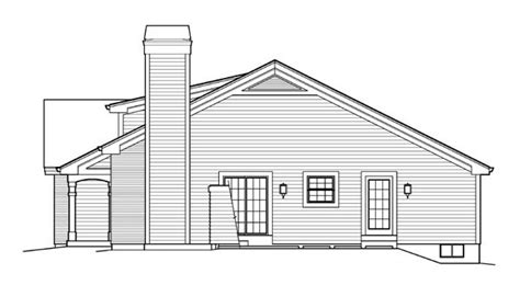 House Plan 95839 Traditional Style With 1153 Sq Ft 3 Bed 2 Bath