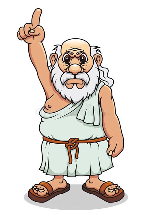 Ancient Greek Man In Cartoon Style For Comics Design Sponsored