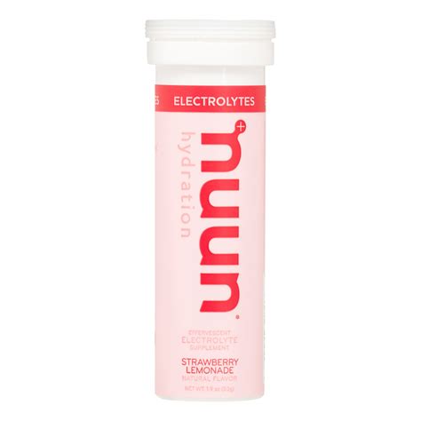 Nuun Hydration Electrolyte Supplement Strawberry Lemonade 10 Ct