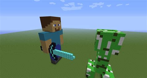Creeper Vs Steve Minecraft Project