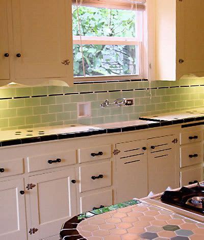 These highly regarded cabinet makers offer a full range of style choices and cabinet. Vintage kitchen cabinets and tile backsplash and countertop. | Vintage kitchen cabinets ...
