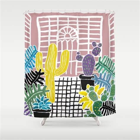 Cacti And Succulent Greenhouse Shower Curtain By J Arell Society6