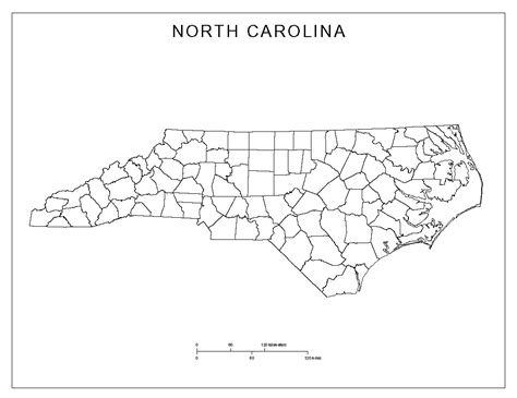 Map North Carolina Blank