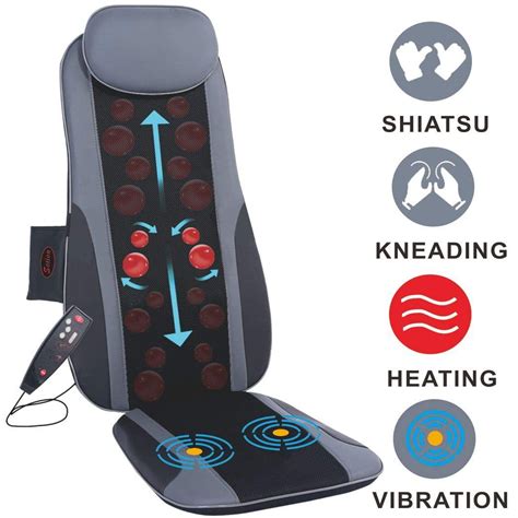 Sotion Shiatsu Back Massager For Chair Seat Massage Cushion With Heat