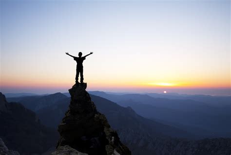Standing On The Top Of The Mountain Hd Picture Free Download