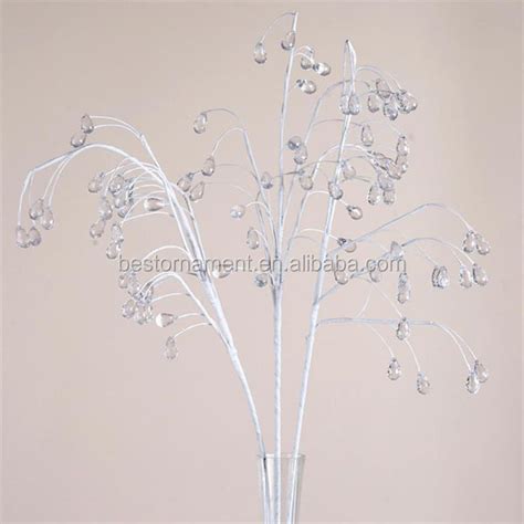 34 Tall White Pearl Beaded Sprays For Wedding Party Decorations Crafts