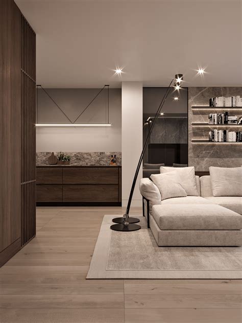 Interior Design Of Apartment Modern Light Elegant Apartment With Wood