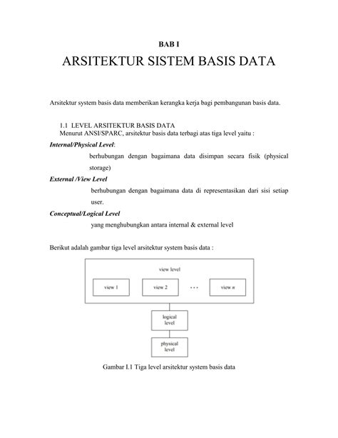 Arsitektur Sistem Basis Data E