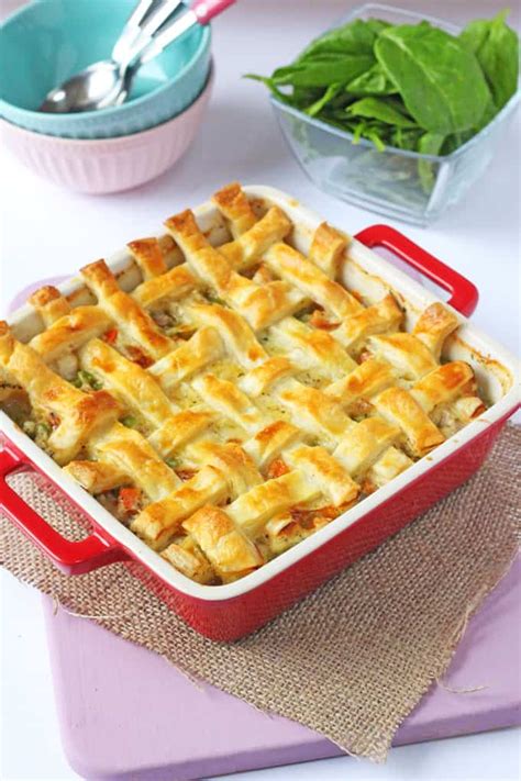 I usually always make my own pastry but there is a bigger picture behind this video that i'd like to discuss. Cheesy Chicken & Sausage Lattice Pie - My Fussy Eater ...