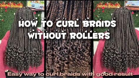 How To Curl Braids Without Rollers Knotless Trending Braids Curls
