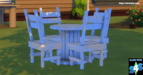 Distressed Outdoor Seting At Simista Sims 4 Updates